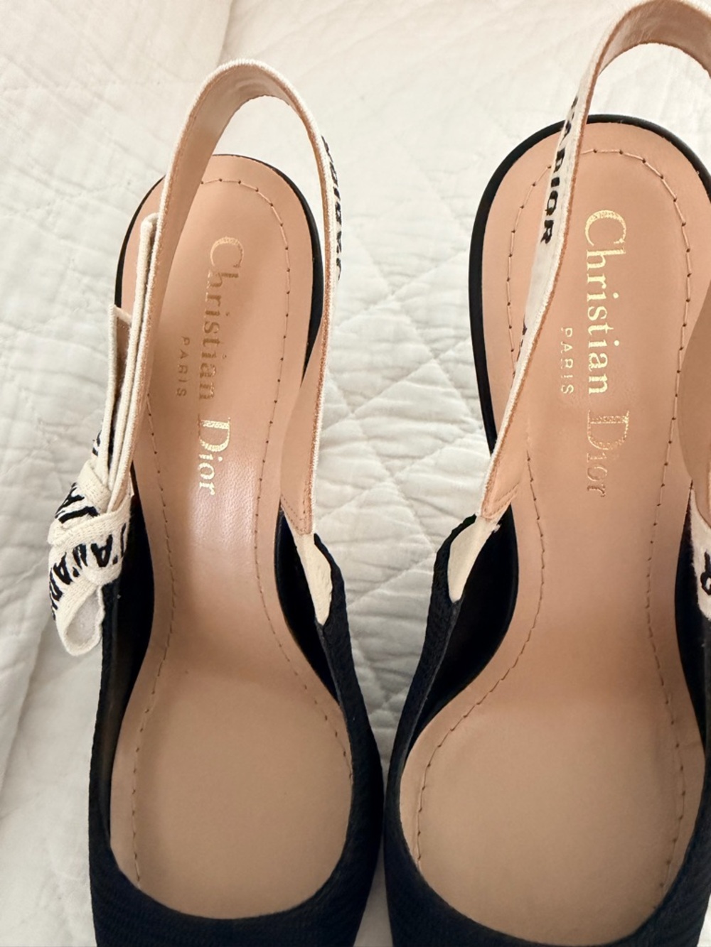 Dior Black J’Adior Slingback Pumps/Heels 10 cm heel, 36.5, BNIB - Picture 5 of 13